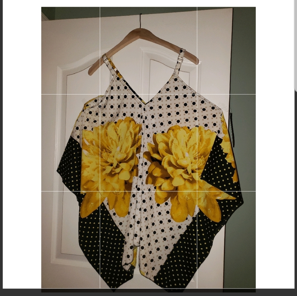 Stylish black & yellow tunic